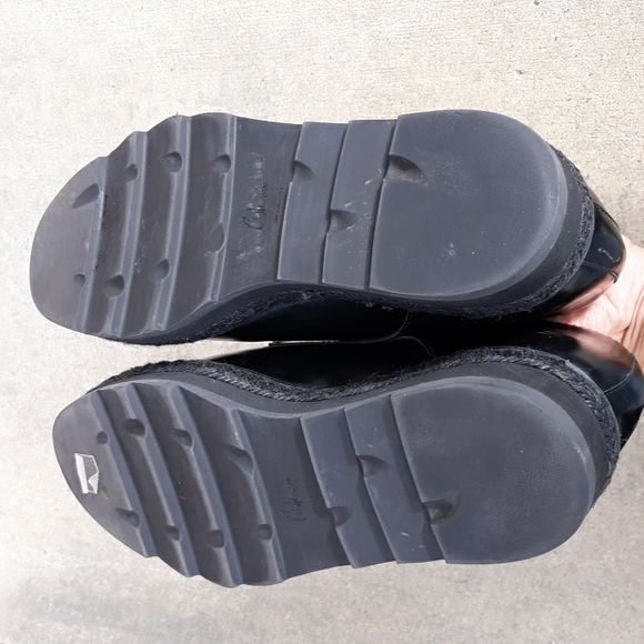 Castaner Size 38/US7.5 Black Platform Espadrille Oxford Shoes - Picture 8 of 17